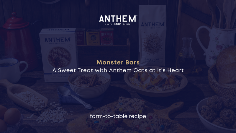 Monster Bars: A Sweet Treat with Anthem Oats at Its Heart